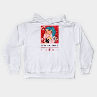 I Live For Danger Kids Hoodie